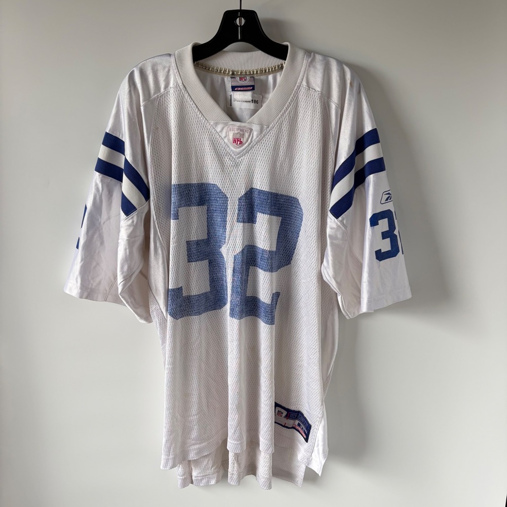 Reebok Football Jersey Mens XL White Edgerrin James 32 Indianapolis Colts NFL